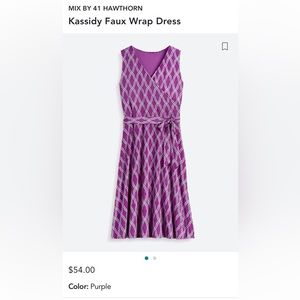 41 Hawthorne Kassidy Faux Wrap Dress